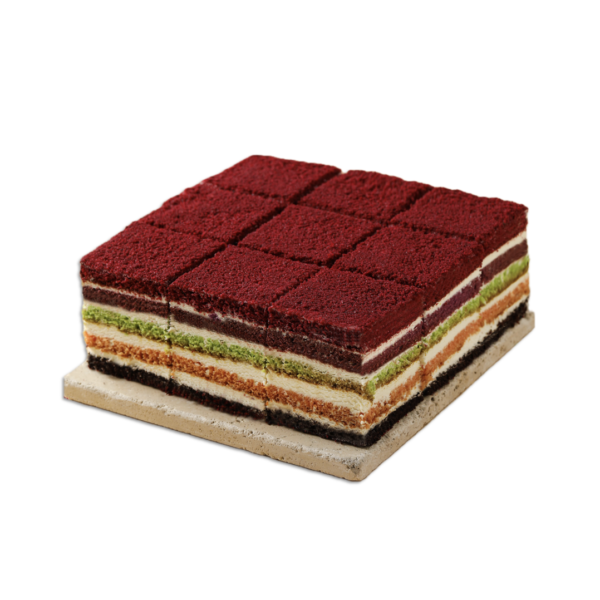 Rainbow Velvet Cake 10'