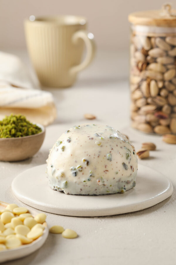 White Chocolate Pistachio Mini Cake